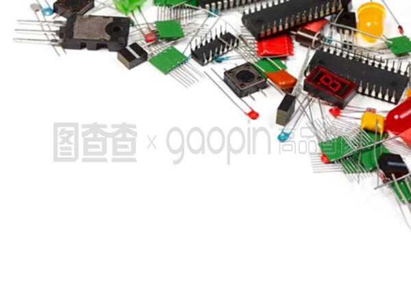 电子元件的背景